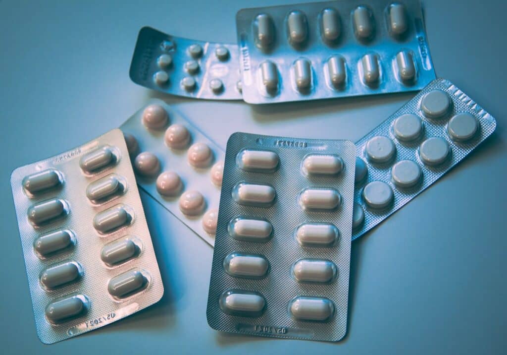 Pharmacy delivery package arriving at front door for Ambien online same day delivery